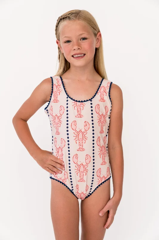 Long - sleeve women swimwear for extra sun protection and modestyMini Reef One Piece | Lobster Bay