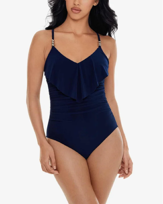 Sustainable women swimwear made from recycled materials for eco - conscious beachgoers2025 Magicsuit Solids Isabel One Piece Swimsuit (More Colors Available) - 6006018