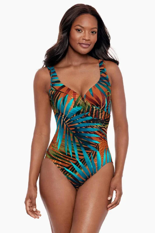 Striped women swimwear with a classic pattern for a timeless beach lookTamara Tigre It's A Wrap One Piece Swimsuit