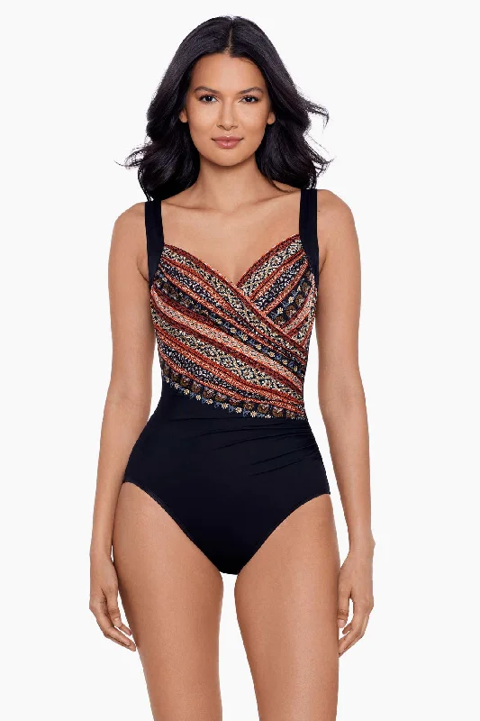 Sustainable women swimwear made from recycled materials for eco - conscious beachgoersZwina Sanibel One Piece Swimsuit