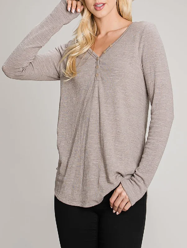 Ruffled Cuff Women Long Sleeve Top with a Feminine TouchSeason of Cozy Long Sleeve Top