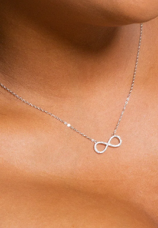 Pocket - Equipped Women Long Sleeve Top for Added FunctionalityInfinity Sterling Silver Necklace