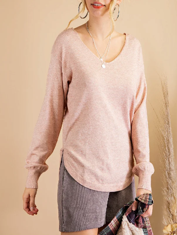 Lace - Trimmed Women Long Sleeve Top for an Elegant LookCan't Miss It Long Sleeve Top