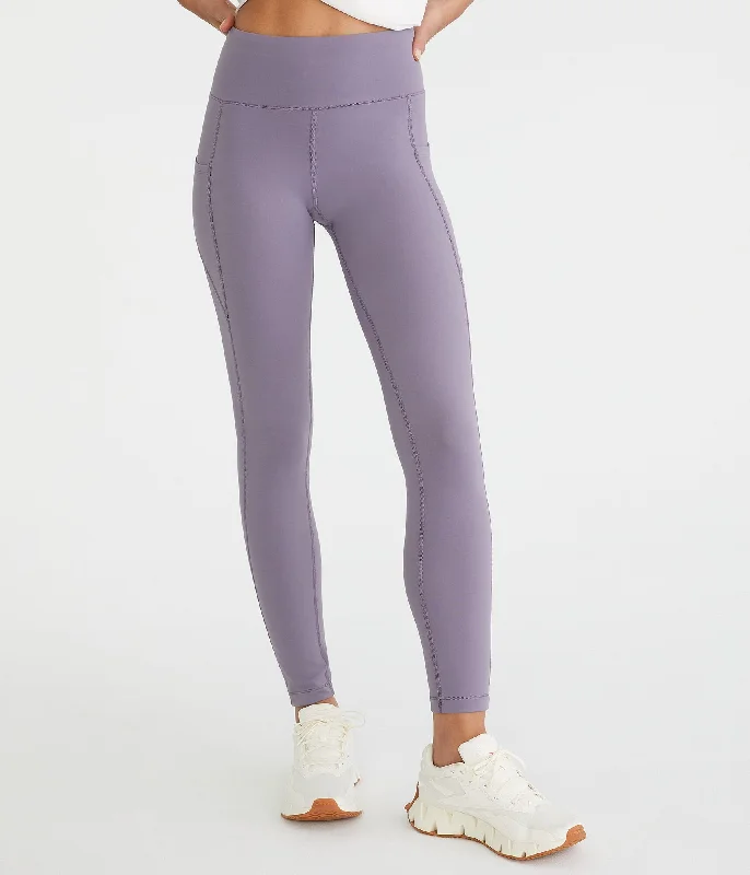 Corduroy women trousers for a warm and textured appearanceAeropostale Air Soft Ultra High-Rise Curvy Pocket Leggings