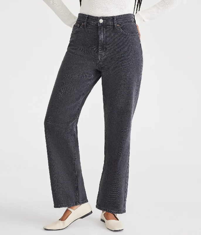 Palazzo women trousers for a flowy and comfortable feelAeropostale Curvy High-Rise Baggy Jean