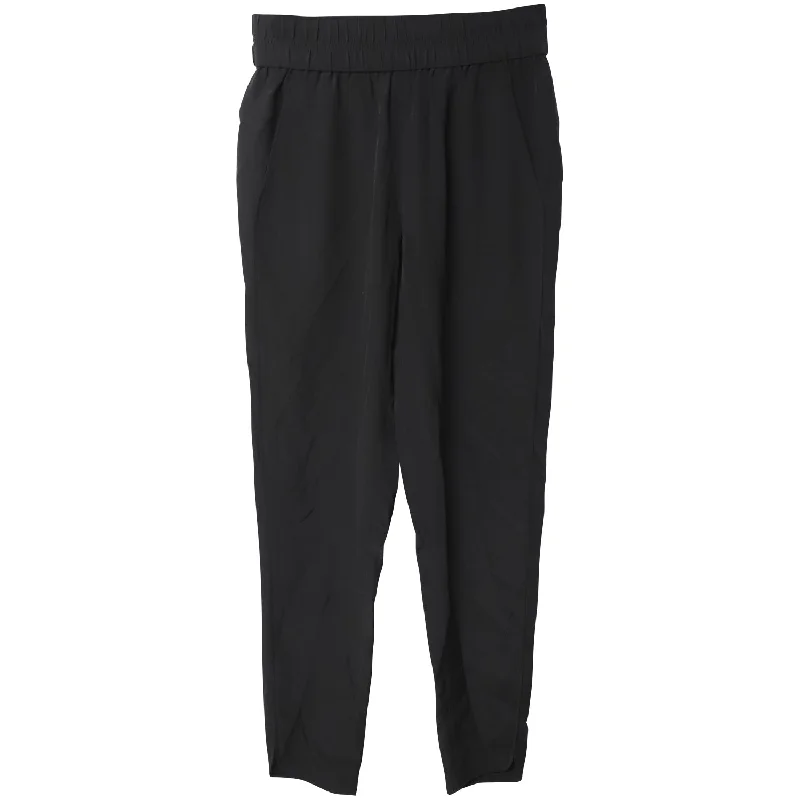 Corduroy women trousers for a warm and textured appearanceAlexander Wang Straight Leg Trousers in Black Viscose