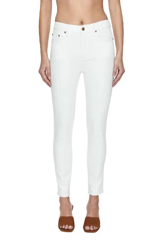 Wide - leg women trousers for a modern and elegant styleAline High Rise Skinny Jean In Eggshell