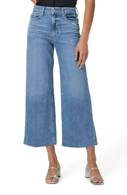 Culottes women trousers with a unique and trendy silhouetteAnessa Wide Leg Jean In Holy Grail