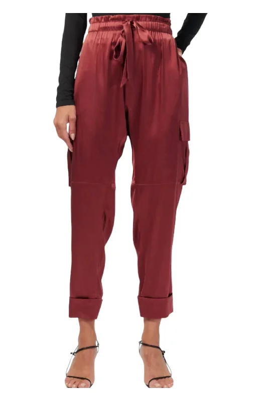 Plus - size women trousers for a perfect fit and confidenceCarmen Cargo Classic Pants In Spice