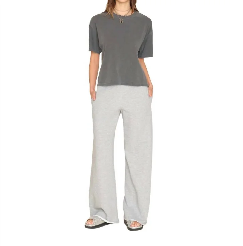 High - waisted women trousers for a flattering and retro lookEmmette Sweatpant In Heather Grey