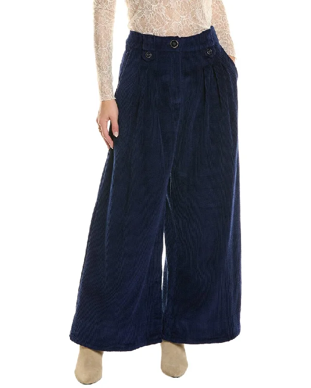 Bootcut women trousers to pair well with different shoesFARM Rio Low-Rise Corduroy Pant