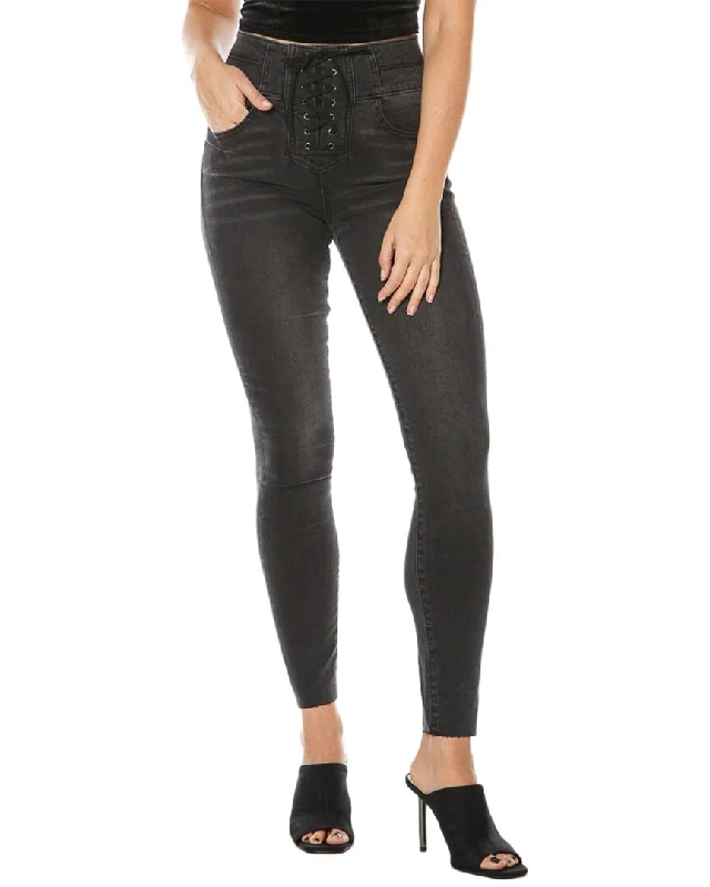 Cargo women trousers with multiple pockets for added functionalityJuicy Couture Melrose Black Wash Skinny Jean