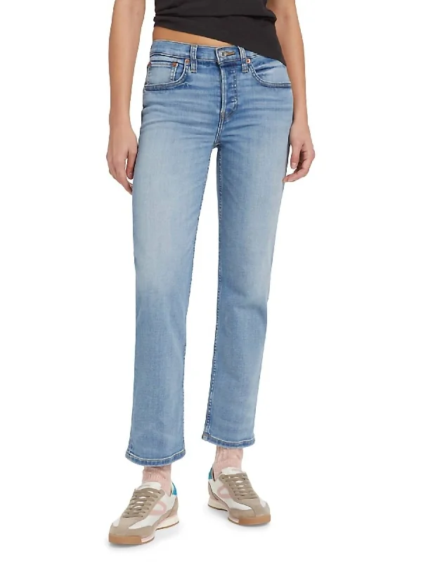 High - waisted women trousers for a flattering and retro lookMid Rise Stove Pipe Jean In Hacienda