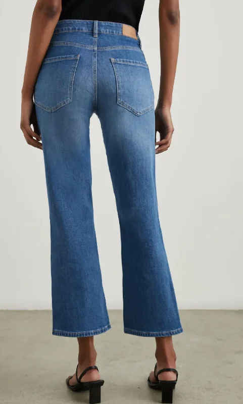 Corduroy women trousers for a warm and textured appearanceSunset Crop In Tidal Wave