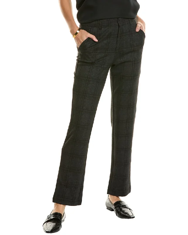 Pleated women trousers for a sophisticated and formal lookT Tahari High Waist Ankle Straight Pant