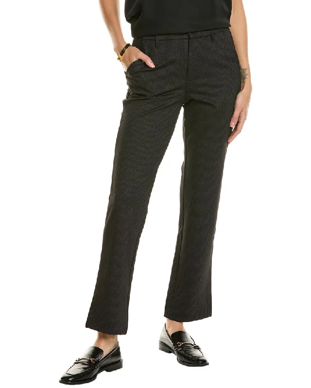 Wide - leg women trousers for a modern and elegant styleT Tahari High Waist Ankle Straight Pant