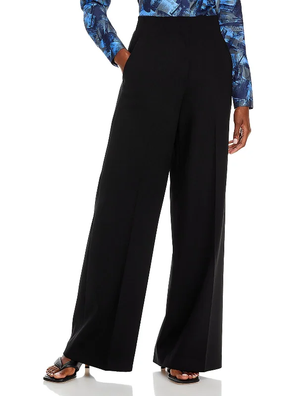 High - waisted women trousers for a flattering and retro lookThames Womens Wool High Waist Wide Leg Pants