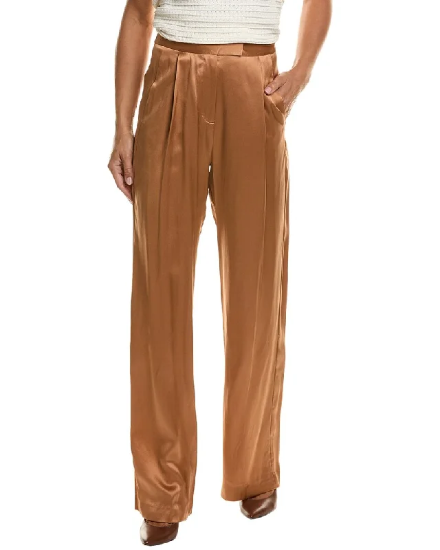 Culottes women trousers with a unique and trendy silhouetteTHE SEI Silk Wide Leg Pant