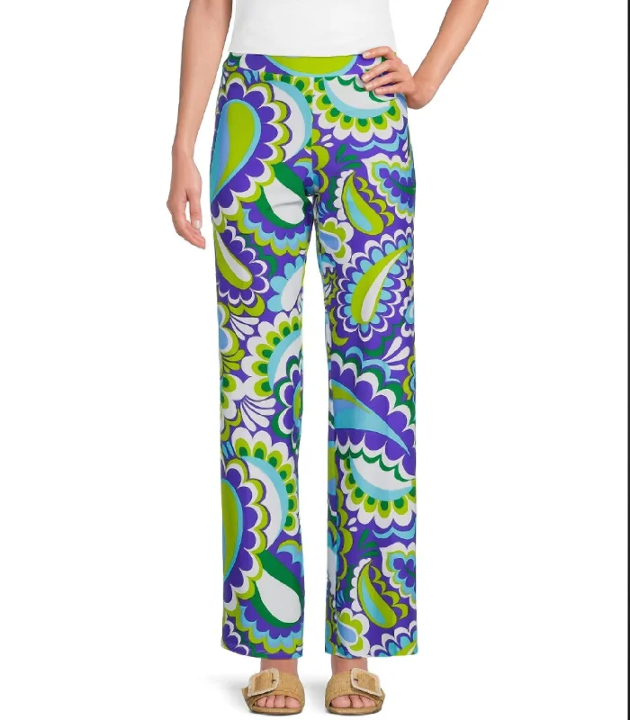 High - waisted women trousers for a flattering and retro lookTrixie Pant In Mod Paisley