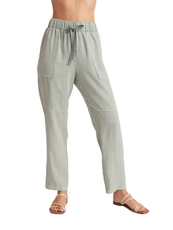 Jogger women trousers for a casual and sporty vibeUtility Tie Waist Trouser In Oasis Green