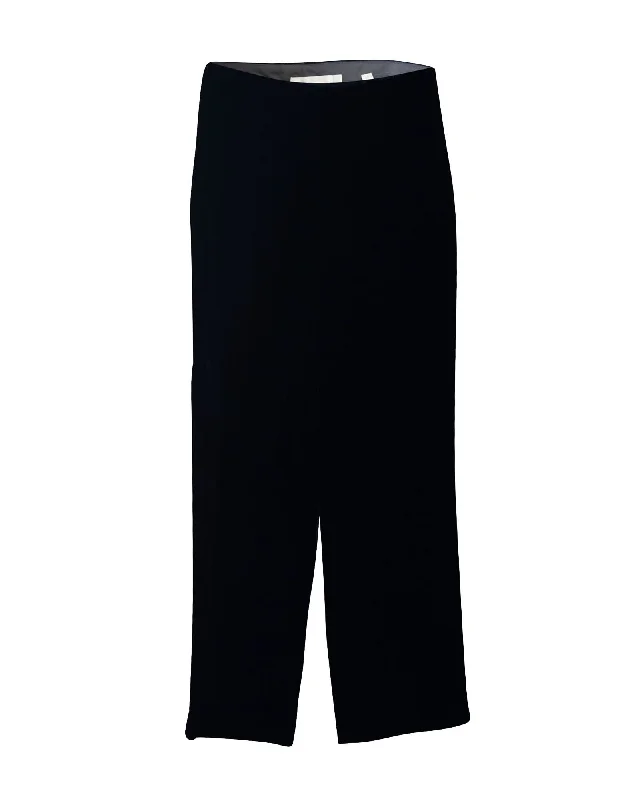 Wide - leg women trousers for a modern and elegant styleVince Pull On Pants in Black Velvet