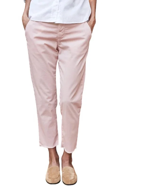 Printed women trousers with floral patterns for a feminine touchWicklow Italian Chino Pants In Vintage Rose