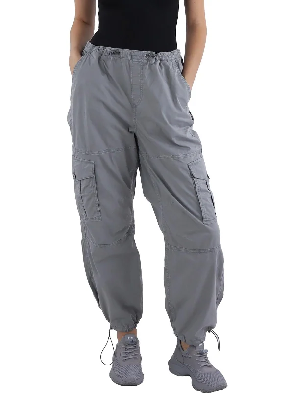 Culottes women trousers with a unique and trendy silhouetteWomens Mid Rise Drawstring Cargo Pants