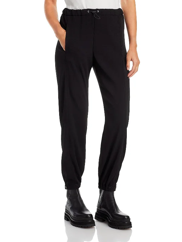 Straight - leg women trousers with a classic and timeless designWomens Satin High Rise Jogger Pants