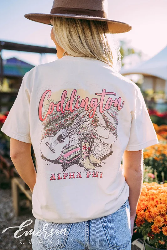 Striped Women T Shirt in a Classic PatternAlpha Phi Coddington Country Tee