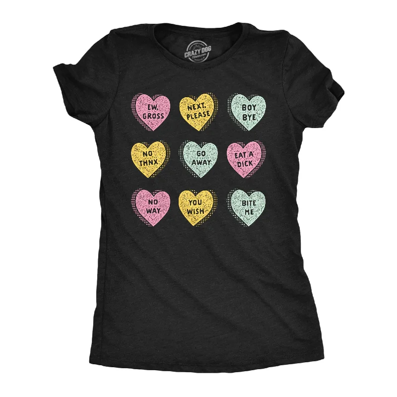 Sheer Women T Shirt for a Stylish and Alluring LookAnti Valentines Day Candy Hearts Women's T Shirt