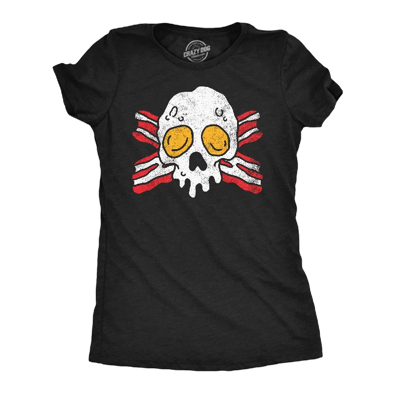 Puff Sleeve Women T Shirt for a Fashion - Forward LookBacon And Egg Skull Women's T Shirt