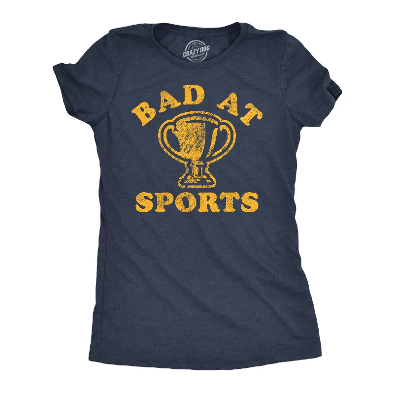 Ringer T Shirt Women with Retro - Inspired StripesBad At Sports Women's T Shirt