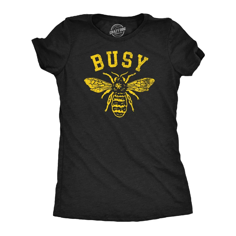 Ringer T Shirt Women with Retro - Inspired StripesBusy Bee Women's T Shirt