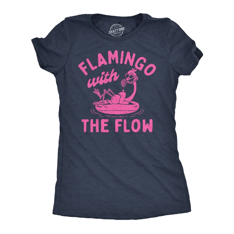 Plus Size Women T Shirt for a Comfortable and Flattering FitFlamingo With The Flow Women's T Shirt