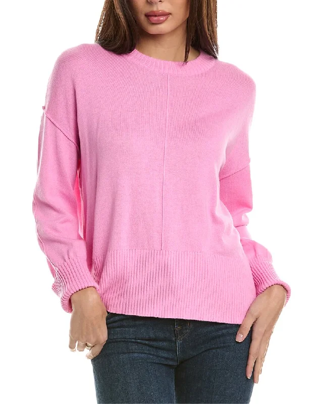 Lightweight Women Sweater for Spring and FallHannah Rose Bungalow Boxy Cashmere-Blend Sweater