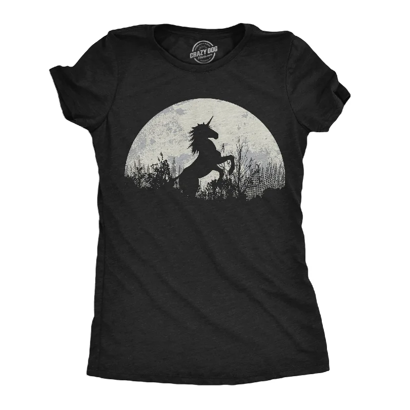 Moisture - Wicking Women T Shirt for Active LifestylesMoon Unicorn Women's T Shirt