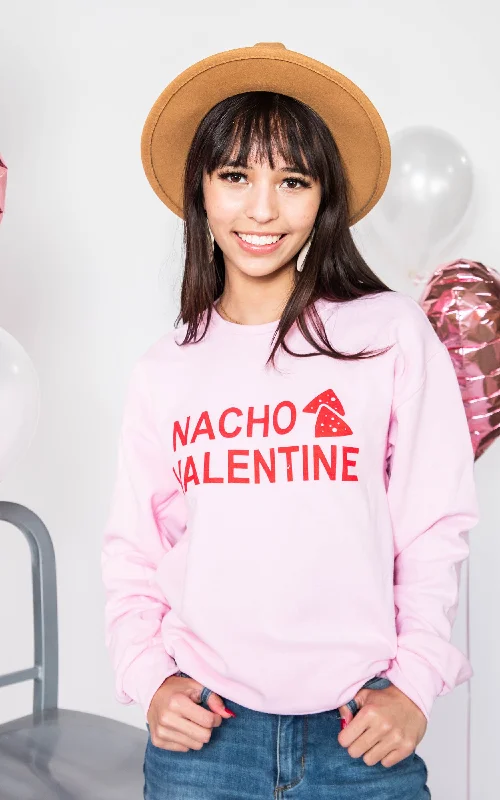 Floral Print Women Sweater for a Feminine AppealNacho Valentine Crewneck - Pink**