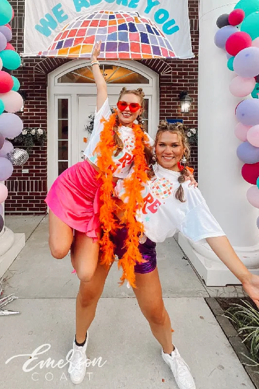 Crop Top Women T Shirt to Pair with High - Waisted BottomsSigma Kappa We Adore You Bid Day Tee