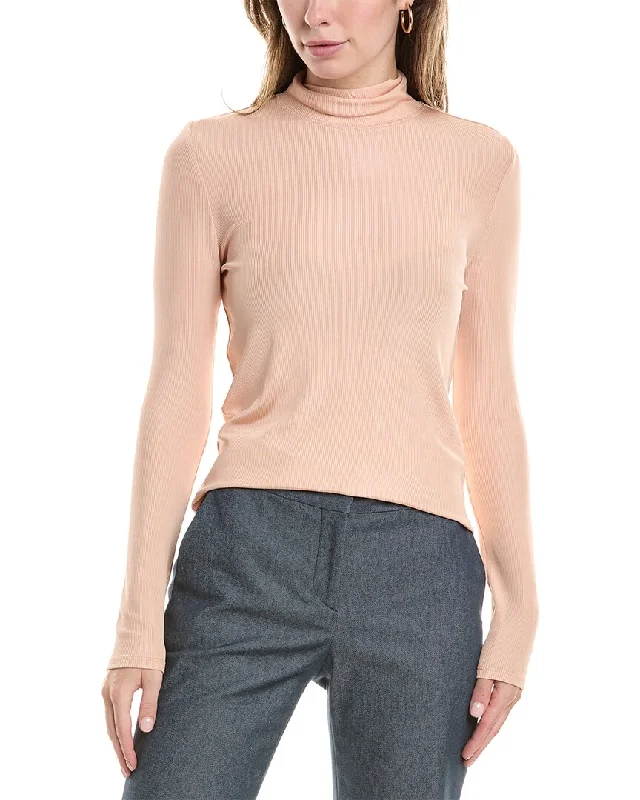 V - Neck Women Sweater to Elongate the NecklineSt. John Turtleneck Stretch Top