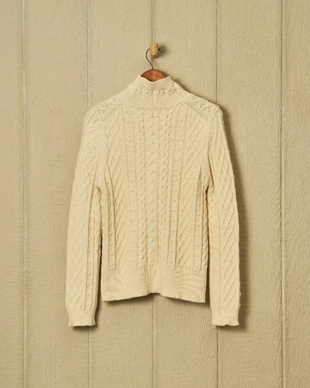 Turtleneck Women Sweater for a Classic and Elegant StyleStowe Turtleneck Sweater in Egret