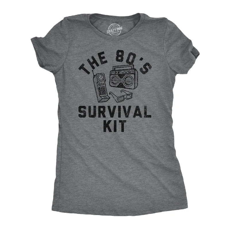 Striped Women T Shirt in a Classic PatternThe 80s Survival Kit Women's T Shirt