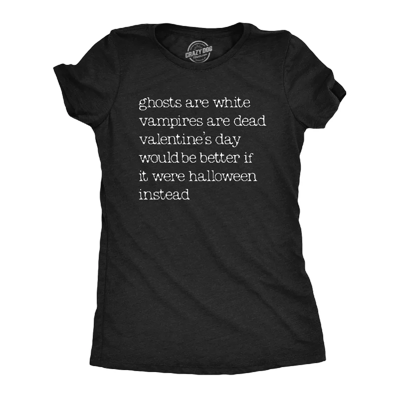 Organic Cotton Women T Shirt for Eco - Conscious WearersValentines Day Halloween Poem Women's T Shirt