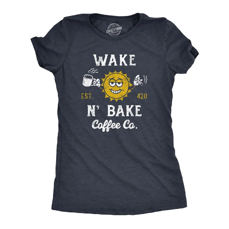 Sheer Women T Shirt for a Stylish and Alluring LookWake N Bake Coffee Co Women's T Shirt