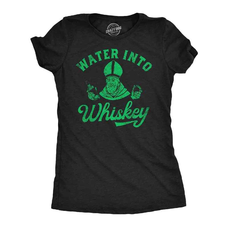 Striped Women T Shirt in a Classic PatternWater Into Whiskey Women's T Shirt