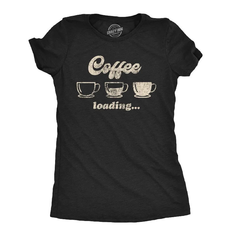 Floral Print Women T Shirt for a Feminine TouchCoffee Loading Women's T Shirt