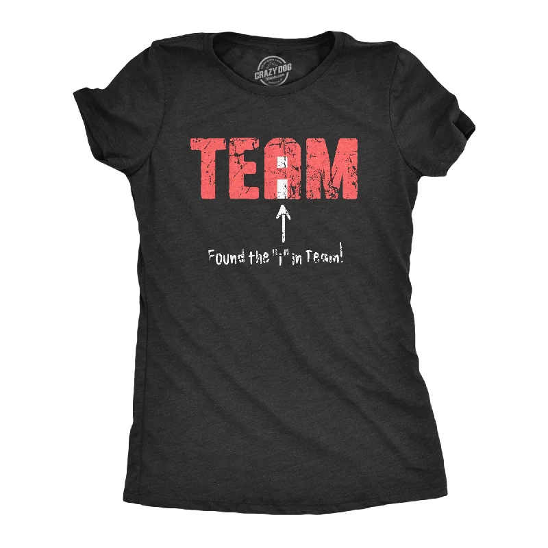 Sleeveless Women T Shirt for Summer ComfortFound The I In Team Women's T Shirt