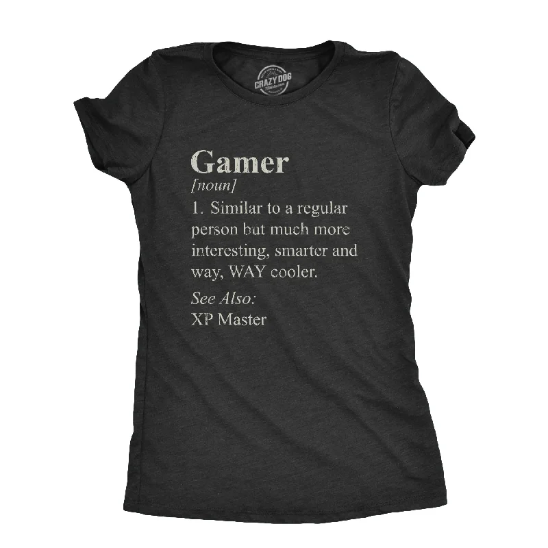 Floral Print Women T Shirt for a Feminine TouchGamer Definition Women's T Shirt