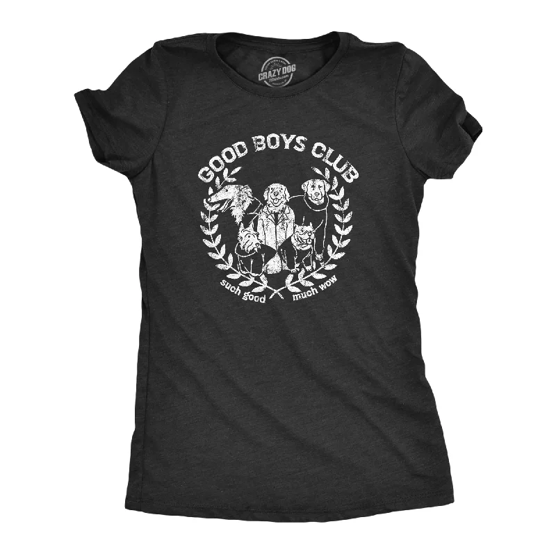 V - Neck Women T Shirt to Enhance the NecklineGood Boys Club Women's T Shirt