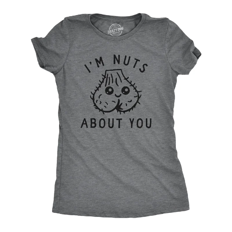 Puff Sleeve Women T Shirt for a Fashion - Forward LookIm Nuts About You Women's T Shirt