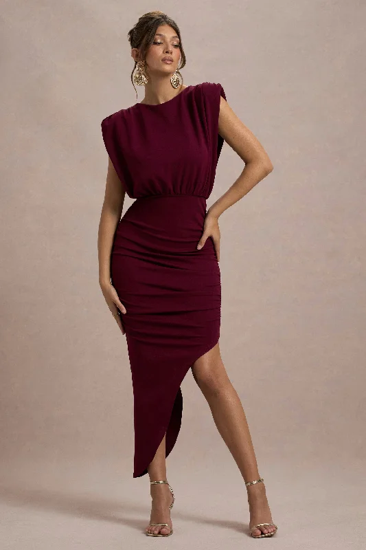 Mini Women Dress with a Short Hem for a Young and Trendy StyleJennifer | Port Sleeveless Maxi Dress With Asymmetric Hem